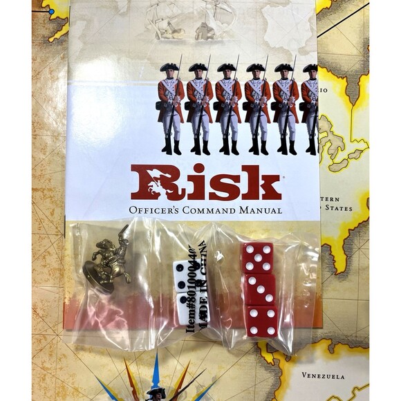 Risk The Game of Global Domination Golden Cavalry Token 2003 Open Box Unplayed - Picture 6 of 14